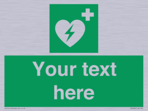 Custom Defibrillator Sign